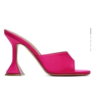 Amina Muaddi Vibrant Pink Heels